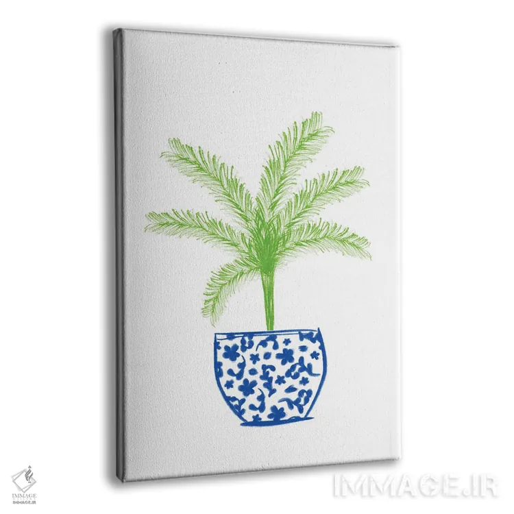 تابلو گلدان گیاه دوم اثر آنا کوآچ - نمای پرسپکتیو محصول