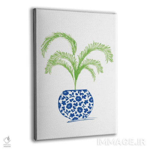 تابلو گلدان گیاه اول اثر آنا کوآچ - نمای پرسپکتیو محصول