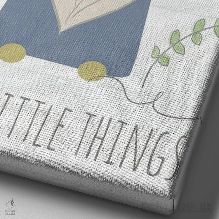 تابلو کوچکترین چیزها مهماند (جن) اثر آنا کوآچ - نمای نزدیک بافت بوم