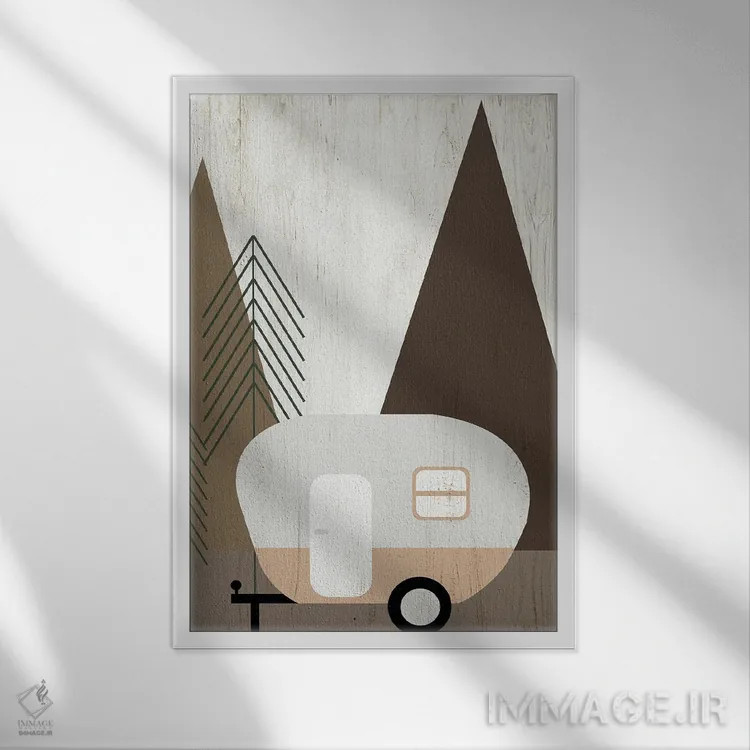 تابلو سفر ماجراجویانه دوم اثر آنا کوآچ - نمای قابدار سفید