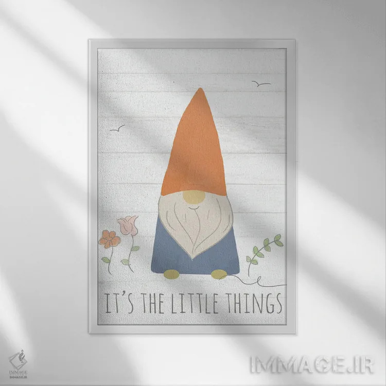 تابلو کوچکترین چیزها مهماند (جن) اثر آنا کوآچ - نمای قابدار سفید