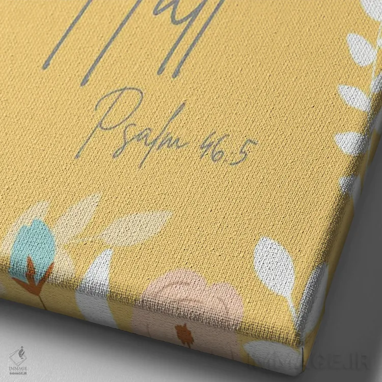 تابلو راهنمایی معنوی اول اثر آنا کوآچ - نمای نزدیک بافت بوم