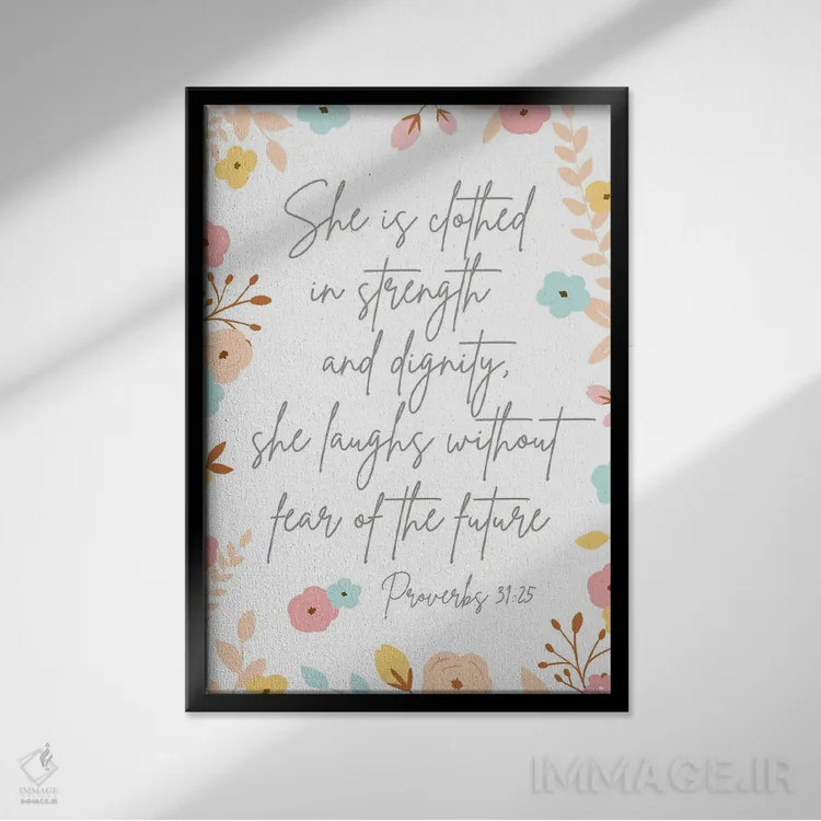 تابلو راهنمایی معنوی سوم اثر آنا کوآچ - نمای قابدار مشکی