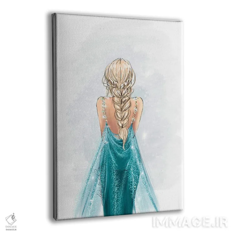 تابلو هنر مد الهامگرفته از السا اثر آنریکا برسلر - نمای پرسپکتیو محصول