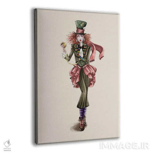 تابلو کلاهدوز دیوانه (شخصیت قصه) اثر آنریکا برسلر - نمای پرسپکتیو محصول
