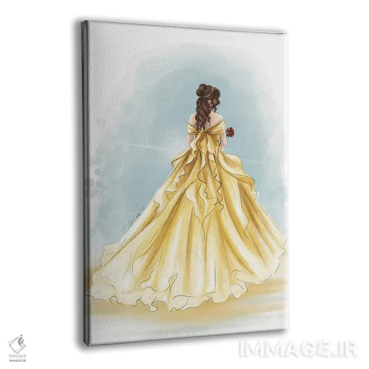 تابلو بل با پایان خوش (پرنسس) اثر آنریکا برسلر - نمای پرسپکتیو محصول