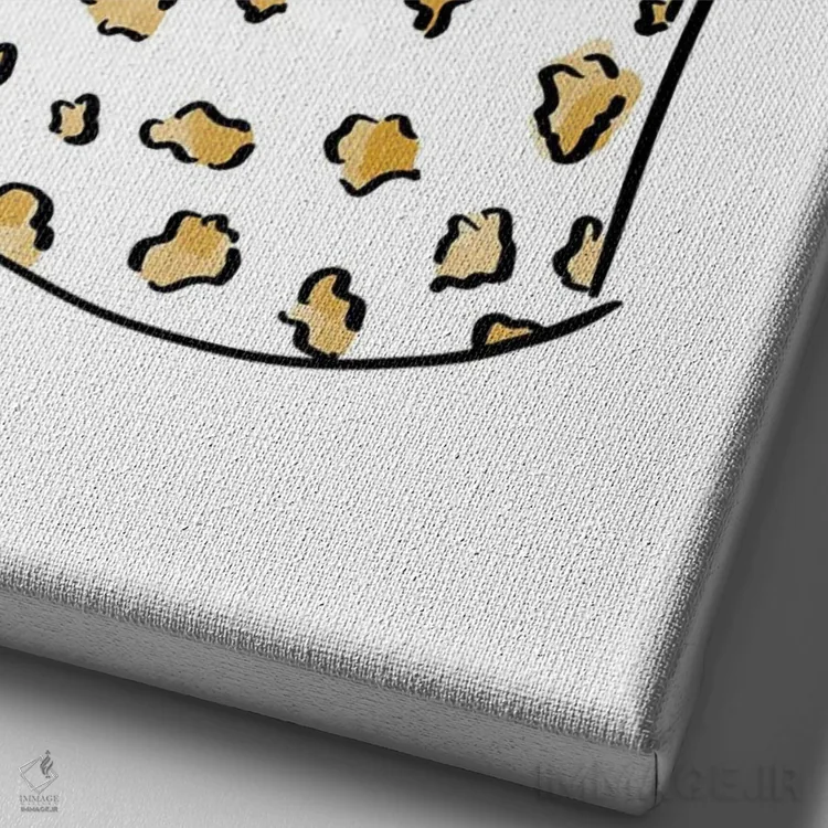 تابلو ماگ طرح حیوانات اول اثر آنا کوآچ - نمای نزدیک بافت بوم