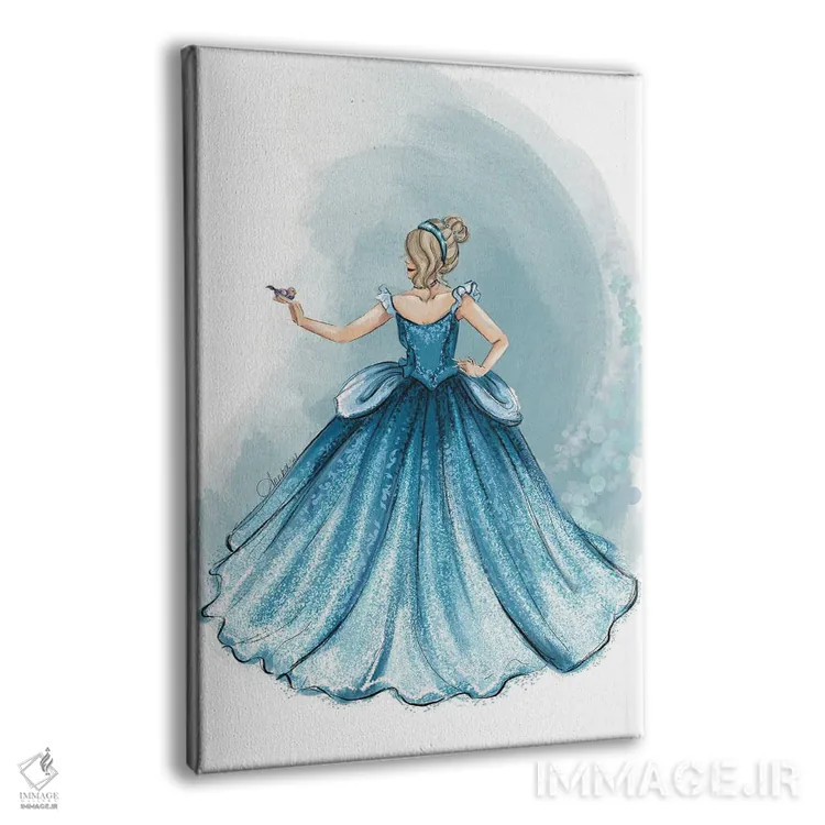 تابلو سیندرلا با پایان خوش (پرنسس) اثر آنریکا برسلر - نمای پرسپکتیو محصول