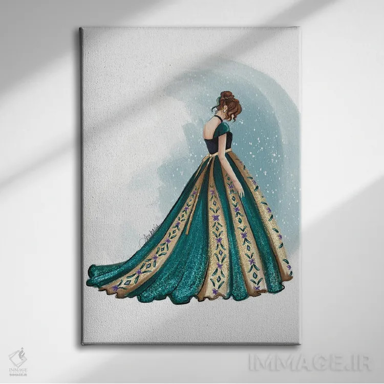 تابلو آنا با پایان خوش (پرنسس) اثر آنریکا برسلر - نمای روبهرو روی دیوار