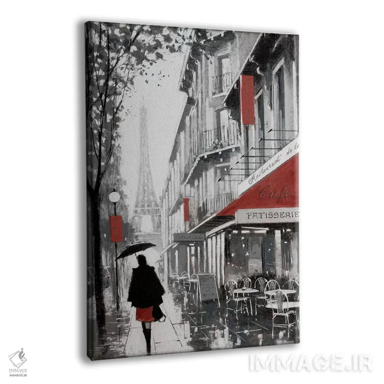 تابلو پاریس بارانی (شماره ۱) اثر ای. آنتونی اورم - نمای پرسپکتیو محصول