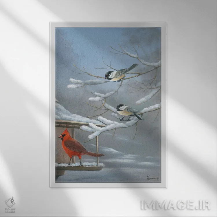 تابلو تقابل کارباورال و چرخریسک اثر اندرسون آرت (گروه هنری) - نمای قابدار سفید