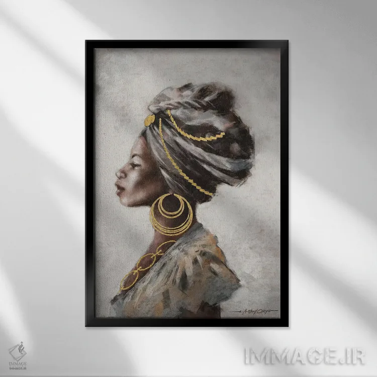 تابلو زیبایی و قدرت اثر ای. آنتونی اورم - نمای قابدار مشکی