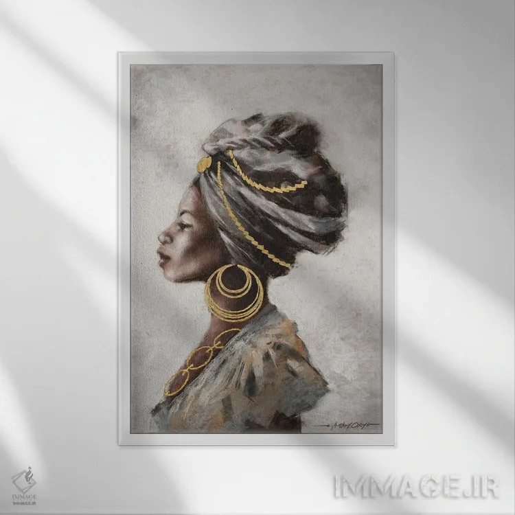 تابلو زیبایی و قدرت اثر ای. آنتونی اورم - نمای قابدار سفید