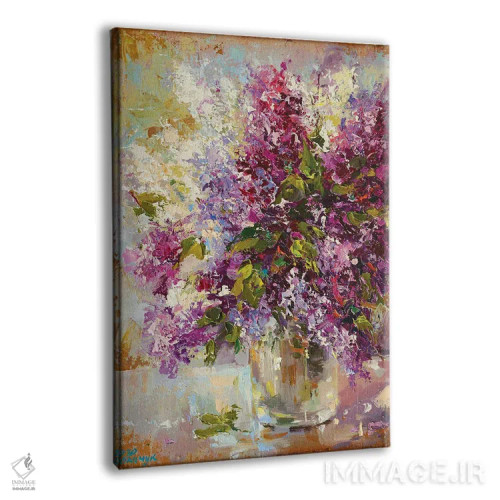 تابلو یاس بنفش (گل) اثر آندره اوستاپچوک - نمای پرسپکتیو محصول