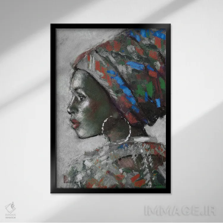 تابلو زیبا آراستهشده (شماره ۲) اثر ای. آنتونی اورم - نمای قابدار مشکی