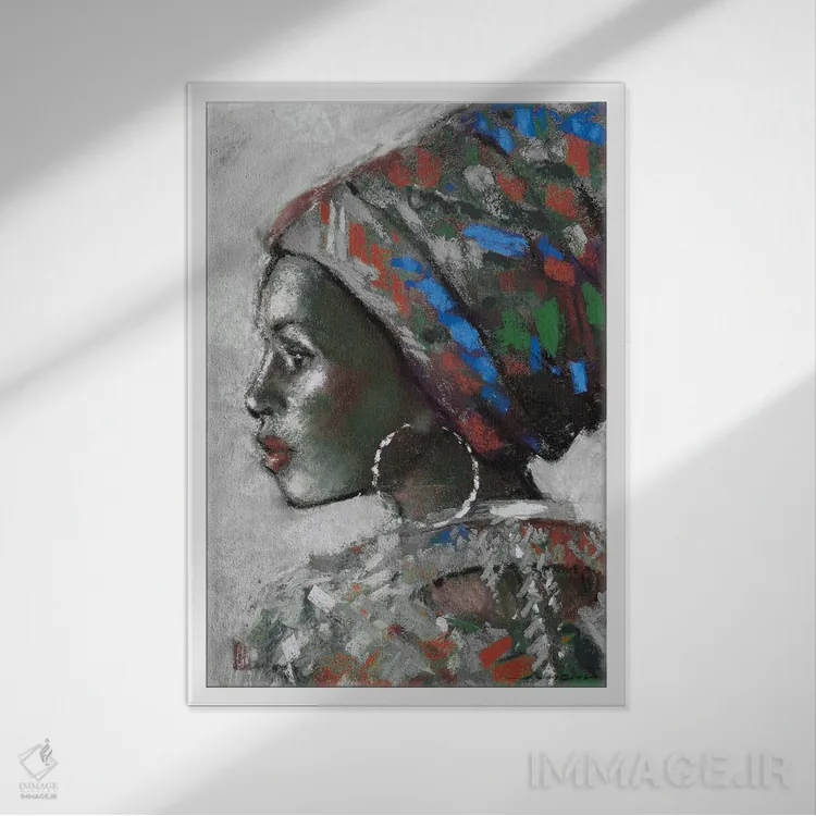 تابلو زیبا آراستهشده (شماره ۲) اثر ای. آنتونی اورم - نمای قابدار سفید