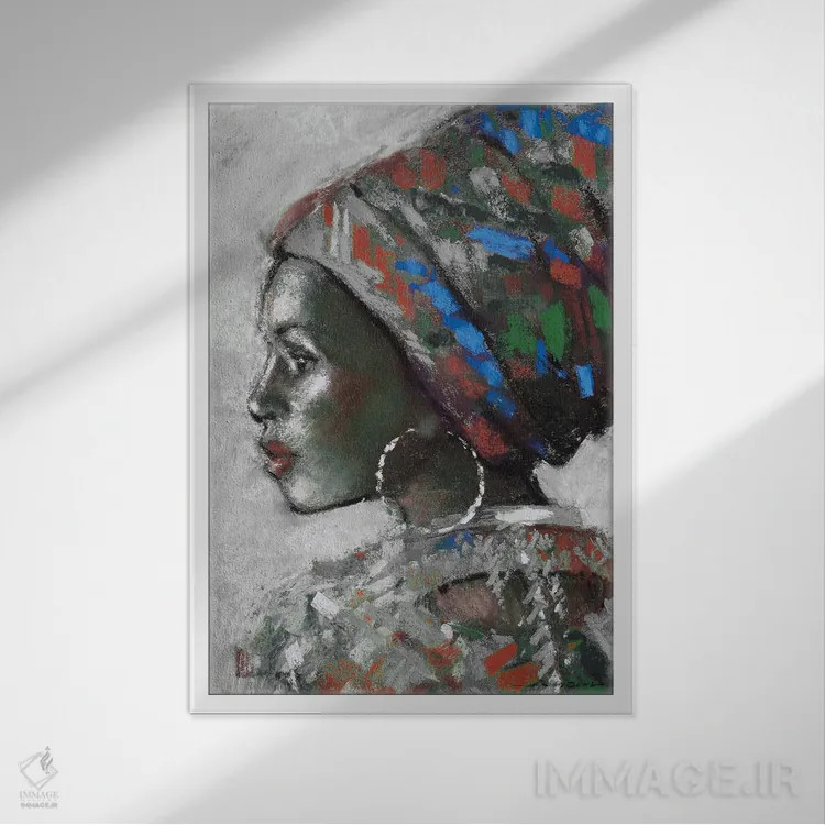 تابلو زیبا آراستهشده (شماره ۲) اثر ای. آنتونی اورم - نمای قابدار سفید