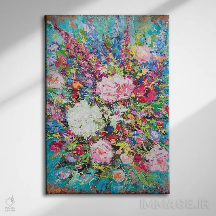 تابلو دستهگل اثر آندره اوستاپچوک - نمای روبهرو روی دیوار