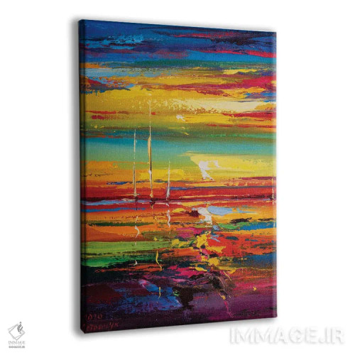 تابلو نمای دریا انتزاعی (شماره ۱۴) اثر آندره اوستاپچوک - نمای پرسپکتیو محصول