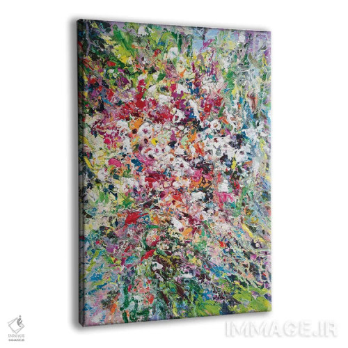 تابلو دستهگل انتزاعی (شماره ۱) اثر آندره اوستاپچوک - نمای پرسپکتیو محصول