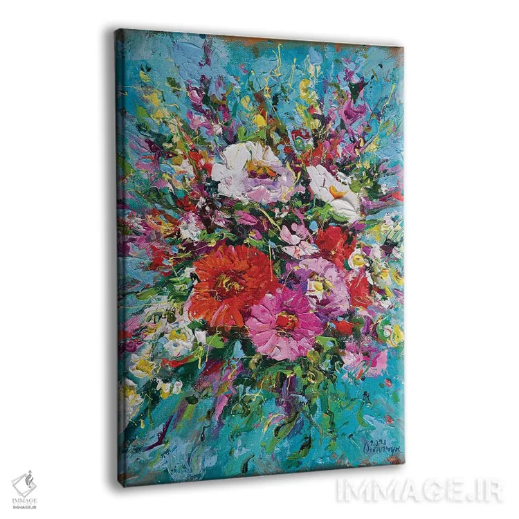 تابلو دستهگل (شماره ۴) اثر آندره اوستاپچوک - نمای پرسپکتیو محصول