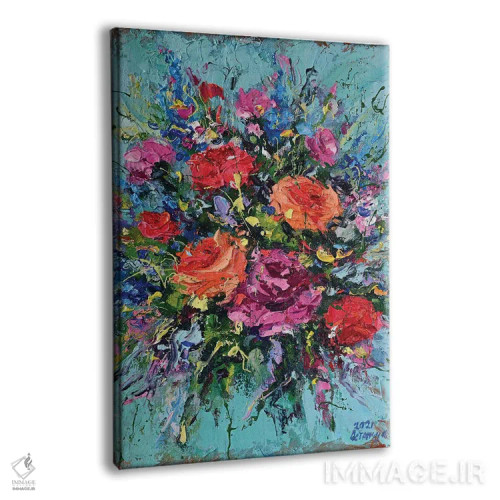 تابلو دستهگل (شماره ۵) اثر آندره اوستاپچوک - نمای پرسپکتیو محصول