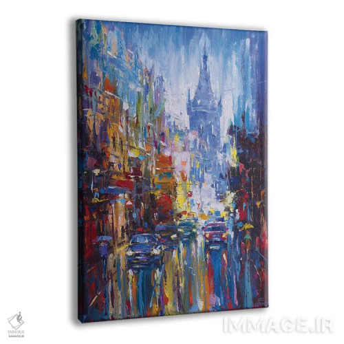 تابلو منظرهٔ شهری انتزاعی (شماره ۱) اثر آندره اوستاپچوک - نمای پرسپکتیو محصول