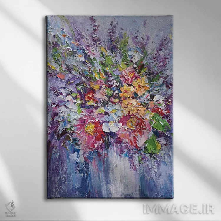 تابلو دستهگل (شماره ۶) اثر آندره اوستاپچوک - نمای روبهرو روی دیوار