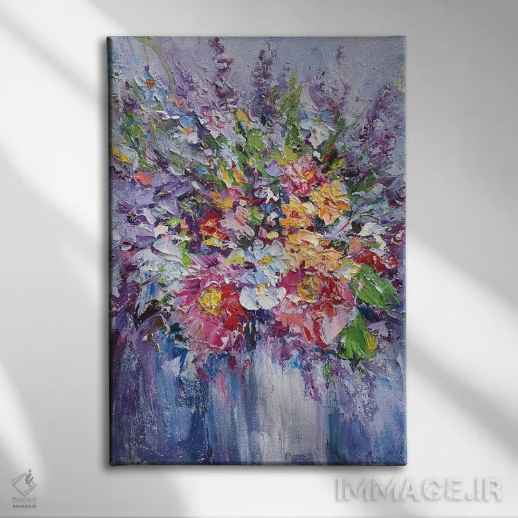 تابلو دستهگل (شماره ۶) اثر آندره اوستاپچوک - نمای روبهرو روی دیوار