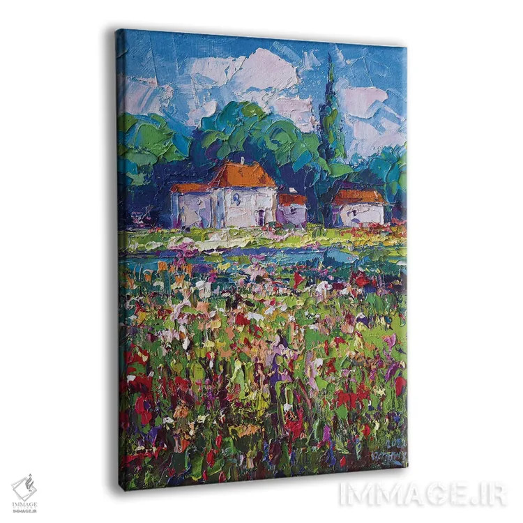 تابلو چشمانداز روستایی (شماره ۱) اثر آندره اوستاپچوک - نمای پرسپکتیو محصول