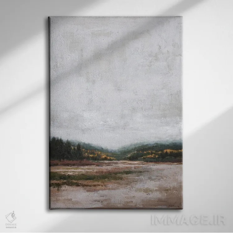 تابلو و زمان ایستاد اثر الکس اودنورالوف - نمای روبهرو روی دیوار