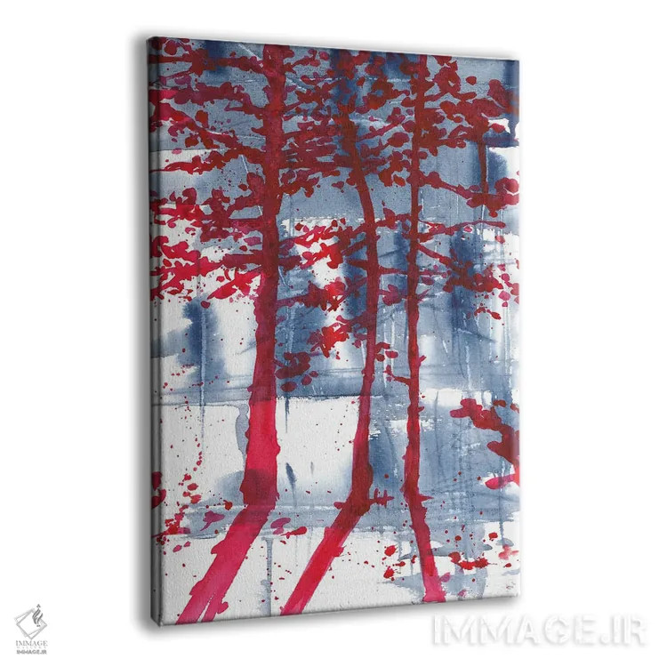 تابلو منظرهٔ آبی و ارغوانی (آبرنگ) اثر آنا اوز - نمای پرسپکتیو محصول