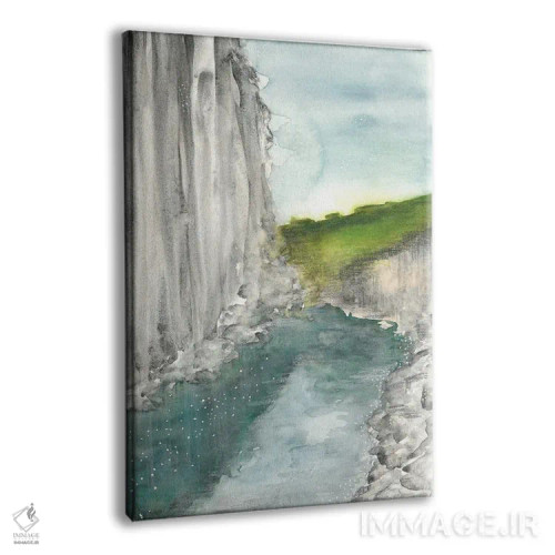 تابلو دریاچهٔ آبی در کوهستان II (شماره دو) اثر آنا اوز - نمای پرسپکتیو محصول