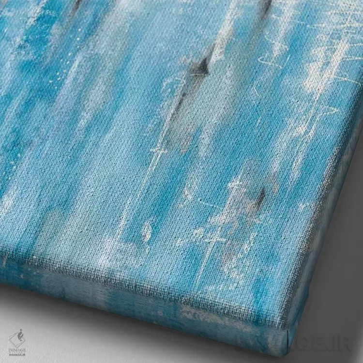 تابلو انعکاس زمستانی برفی شگفتانگیز اثر آنا اوز - نمای نزدیک بافت بوم