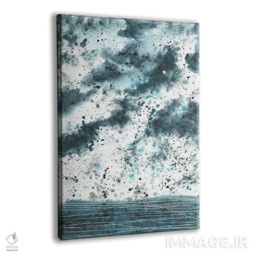 تابلو انتزاعی آسمان آبی اثر آنا اوز - نمای پرسپکتیو محصول