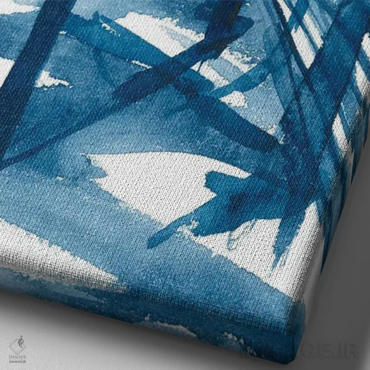 تابلو جنگل صبح آرام اثر آنا اوز - نمای نزدیک بافت بوم