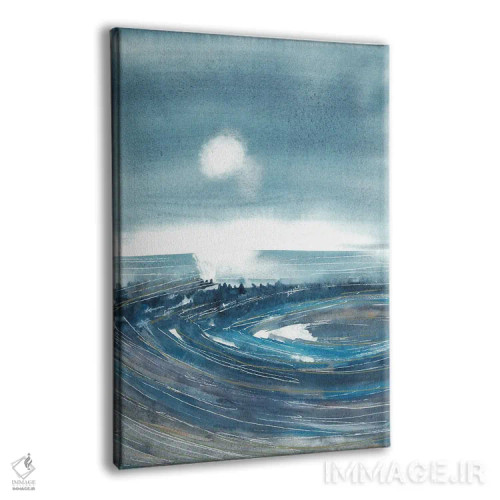 تابلو بازتاب در دریاچه، منظره آبی اثر آنا اوز - نمای پرسپکتیو محصول