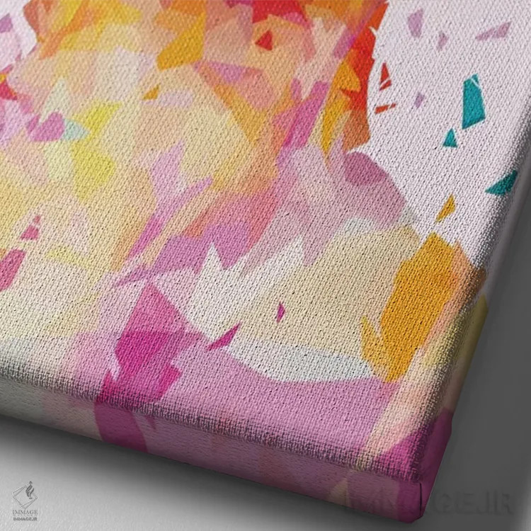 تابلو زیرقی (رنگ) اثر آلساندرو پوتاسو - نمای نزدیک بافت بوم