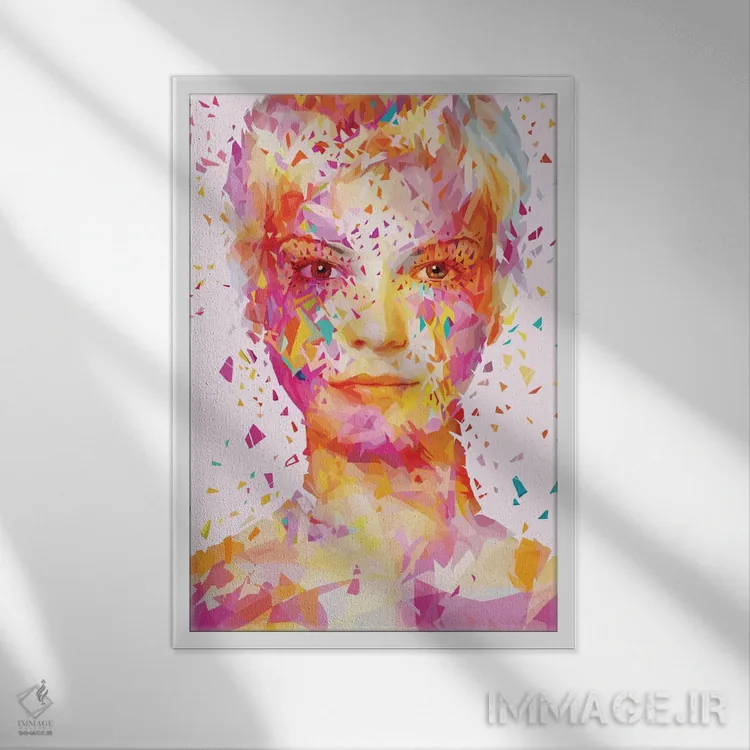 تابلو زیرقی (رنگ) اثر آلساندرو پوتاسو - نمای قابدار سفید