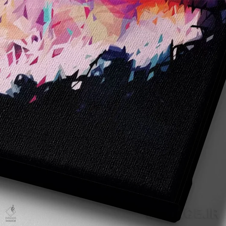 تابلو اشکهای طلایی اثر آلساندرو پوتاسو - نمای نزدیک بافت بوم