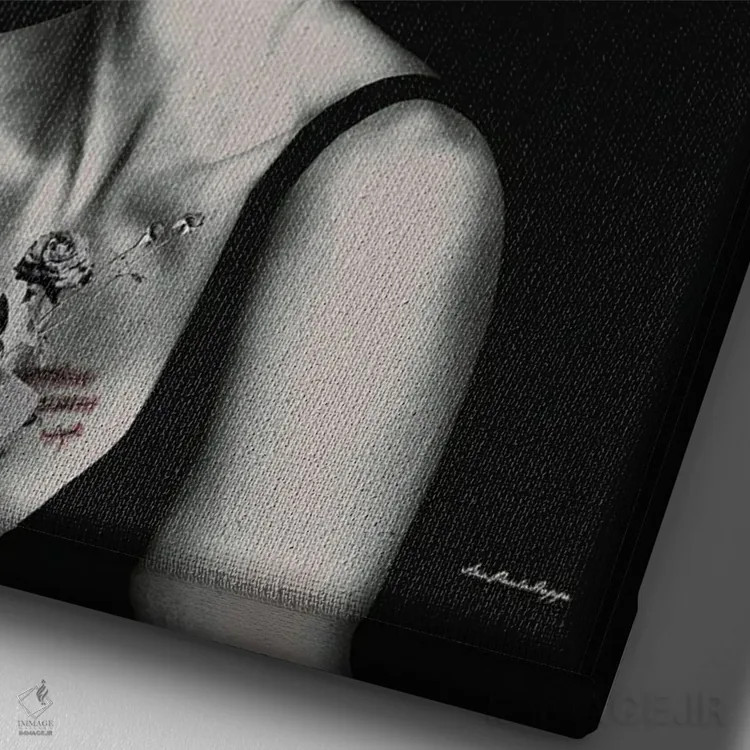 تابلو لنی (نام خاص) اثر آنا پائولا هوپه - نمای نزدیک بافت بوم