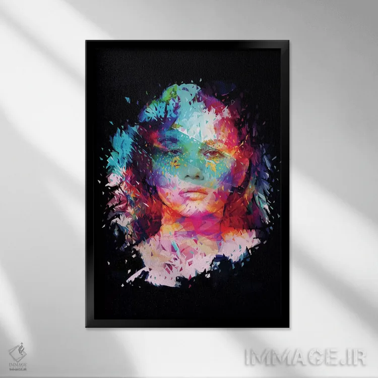 تابلو اشکهای طلایی اثر آلساندرو پوتاسو - نمای قابدار مشکی