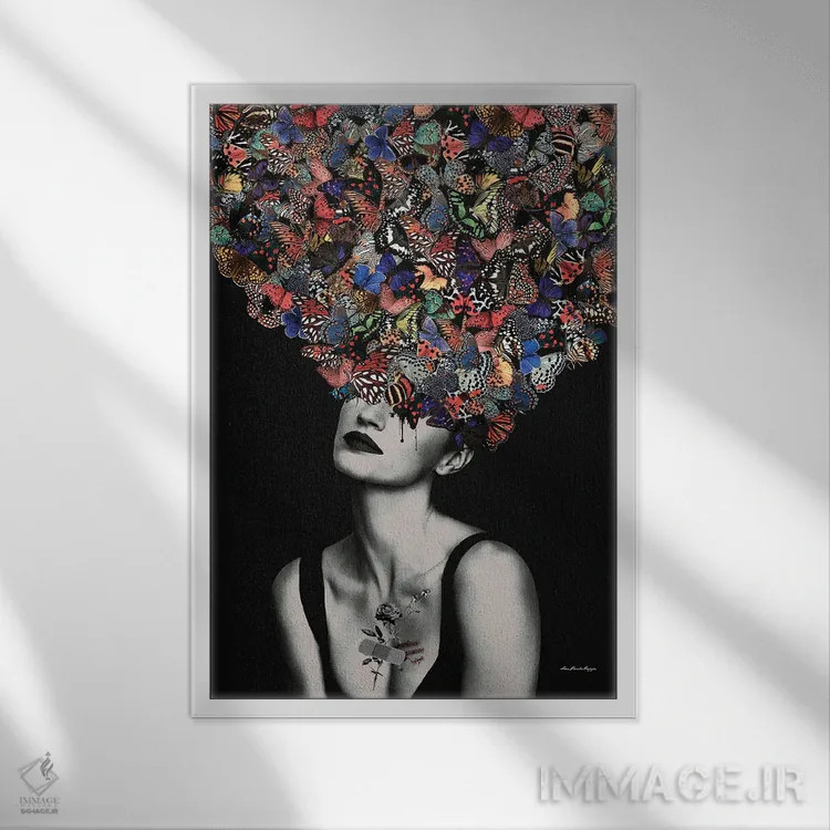 تابلو لنی (نام خاص) اثر آنا پائولا هوپه - نمای قابدار سفید