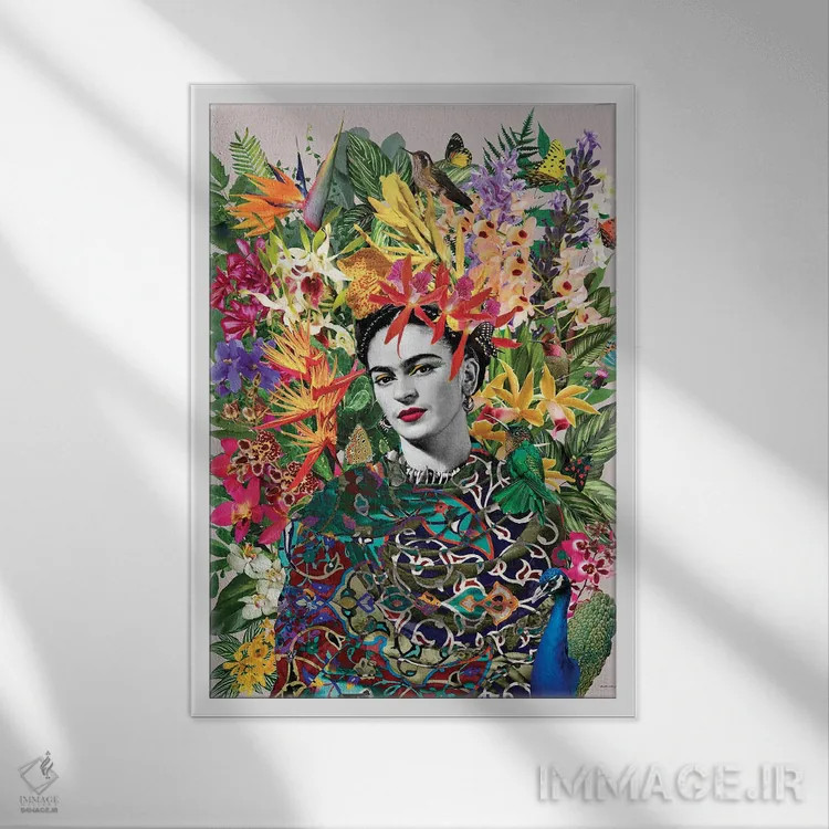 تابلو فریدا کولی (یا کولی فریدا) اثر آنا پائولا هوپه - نمای قابدار سفید