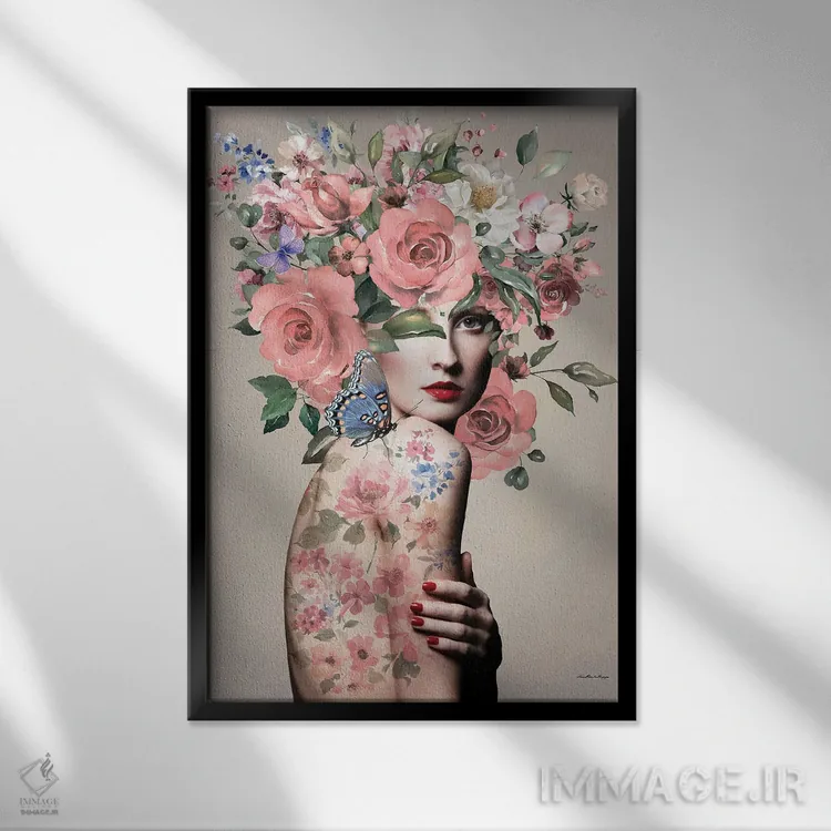 تابلو کارین (نام خاص) اثر آنا پائولا هوپه - نمای قابدار مشکی