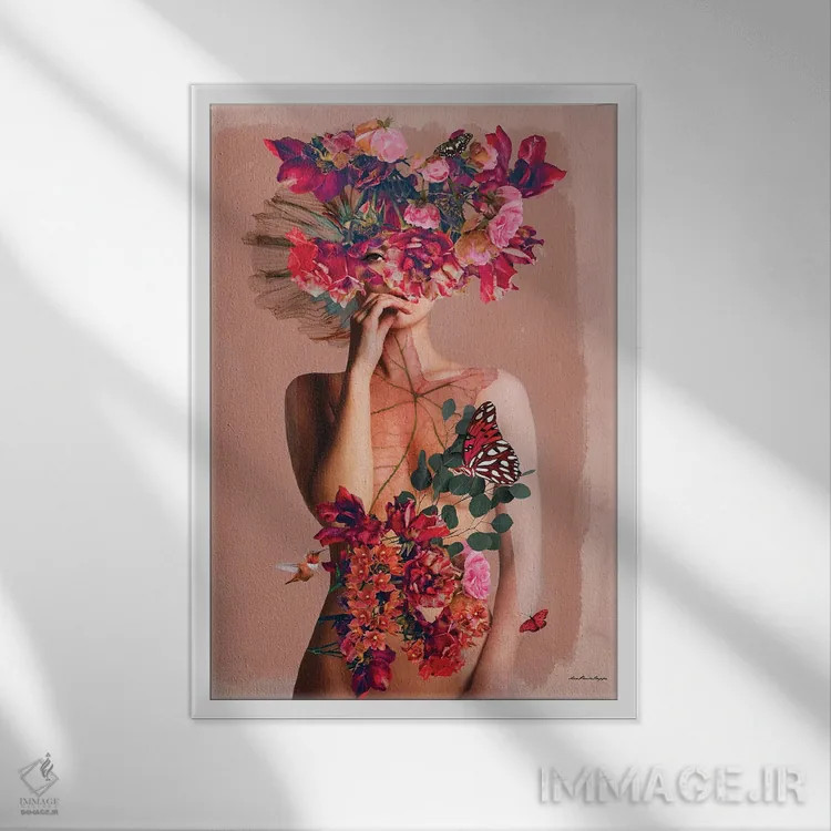 تابلو میچل (نام خاص) اثر آنا پائولا هوپه - نمای قابدار سفید