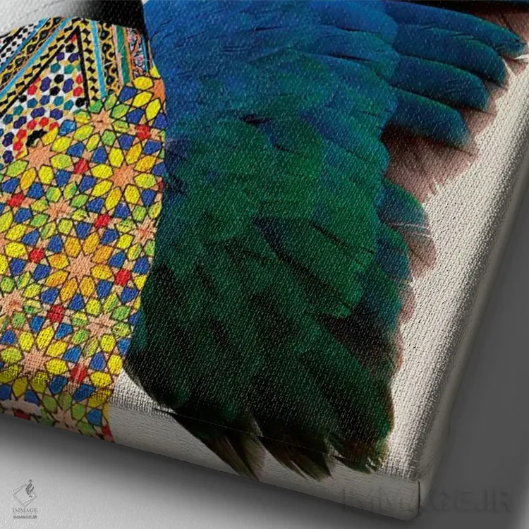 تابلو گلهای بریژیت اثر آنا پائولا هوپه - نمای نزدیک بافت بوم