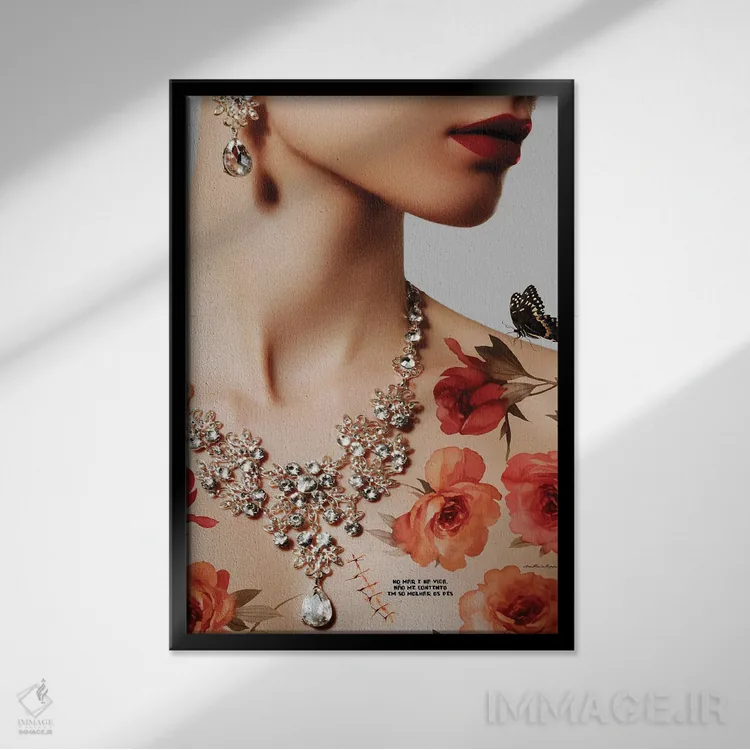 تابلو موج اثر آنا پائولا هوپه - نمای قابدار مشکی