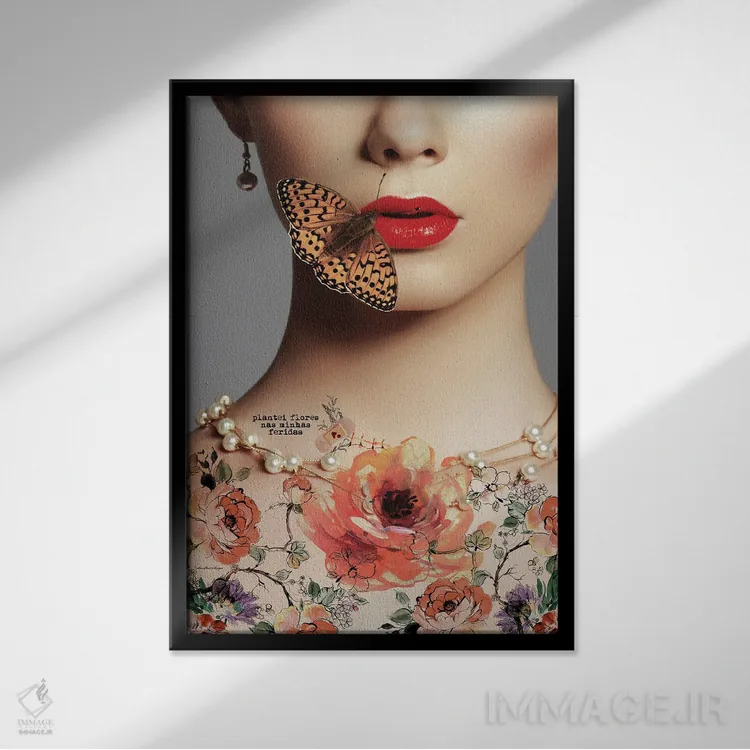 تابلو قرنطینه اثر آنا پائولا هوپه - نمای قابدار مشکی