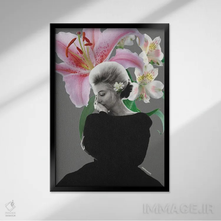 تابلو دوشیزه مرلین مونرو اثر آنا پائولا هوپه - نمای قابدار مشکی